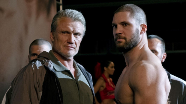 Lundgren y Florian Munteanu aparecieron como padre e hijo en Creed II