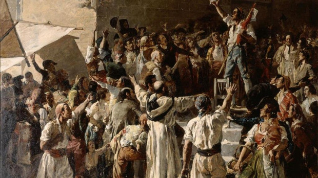 Cuadro de Joaquín Sorolla que representa el alzamiento del pueblo valenciano contra la invasión francesa