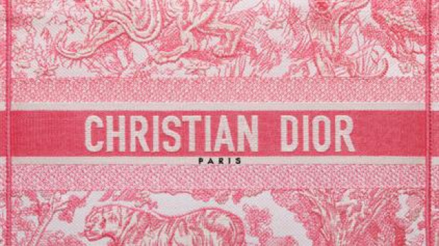 Dior, bolso Book Tote en Toile de Jouy
