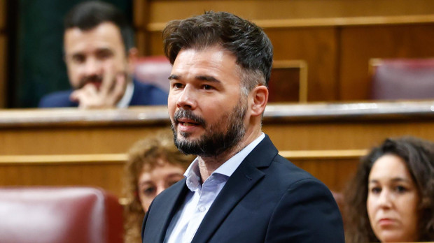 Gabriel Rufian during the plenary session in the congress of deputies, in Madrid June 22, 2022