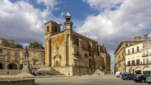 Plaza mayor de Trujillo, Cáceres, uno de los escenarios de 'La casa del dragón'