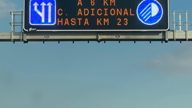 Los carriles auxiliares se avisan siempre con antelación