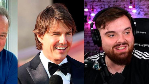 Bertín Osborne, Tom Cruise e Ibai Llanos con algunas de las personas que son seguidas por las cuentas del Ejército
