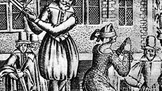 Un verdugo ejecutando a una mujer condenada (Ejecución de Leonora Dori en 1617)