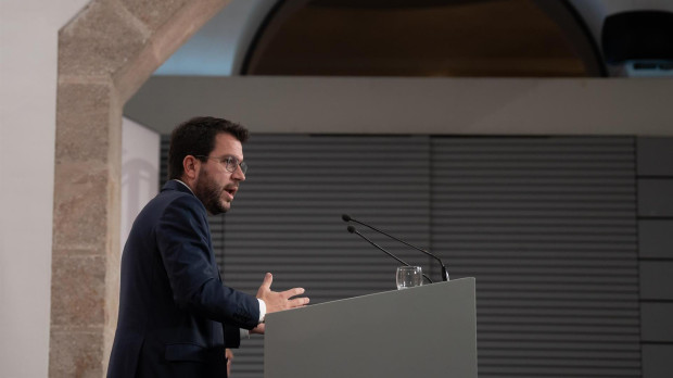 El presidente de la Generalitat, Pere Aragonès, tras la remodelación del Govern