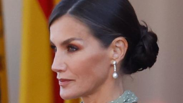 Spanish Queen Letizia attending a military parade during the known as Dia de la Hispanidad, Spain's National Day, in Madrid, on Wednesday 12, October 2022.