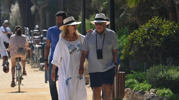 Former president Felipe Gonzalez and Maria del Mar Garcia Vaquero in Marbella 24 August 2022