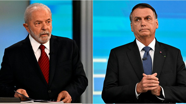 Lula y Bolsonaro, durante el último debate antes de las elecciones brasileñas