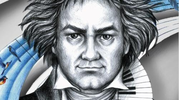 Portada de «Ludwig. Humor, genio y corazón» de Abigail Jareño