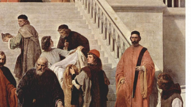 El Consejo de los Diez en el cuadro de Francesco Hayez La muerte del Dux Marino Faliero (1867)
