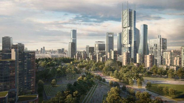 Representación especulativa del proyecto Madrid Nuevo Norte