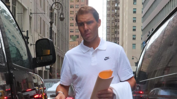 Tennisplayer Rafael Nadal in New York City.