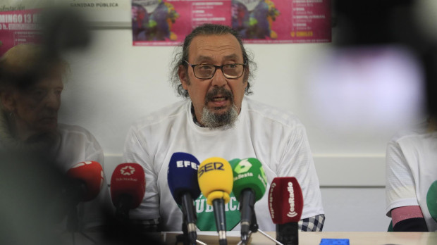 José Luis Yuguero, portavoz de la Red Popular de Solidaridad de La Latina-Carabanchel.