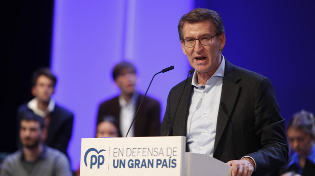 Imagen del presidente del PP, Alberto Núñez Feijóo