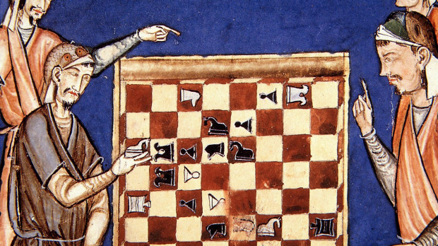 Ilustración en el Libro del ajedrez de Alfonso X el Sabio