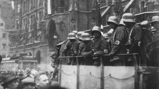 Marienplatz de Múnich durante el Putsch