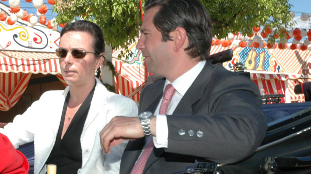 MATILDE SOLIS Y BORJA MORENO SANTAMARIA DURANTE LA FERIA DE ABRIL 2005 RM / ©KORPA 16/04/2005 SEVILLA *** Local Caption *** FAIR OF SEVILLE THIS PICTURED MATILDE SOLIS AND BORJA MORENO