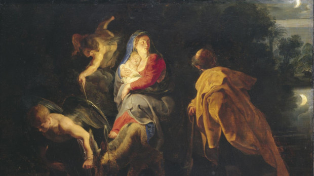Huida de Egipto por Rubens