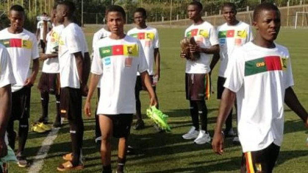 Jugadores de la selección sub-17 de Camerún