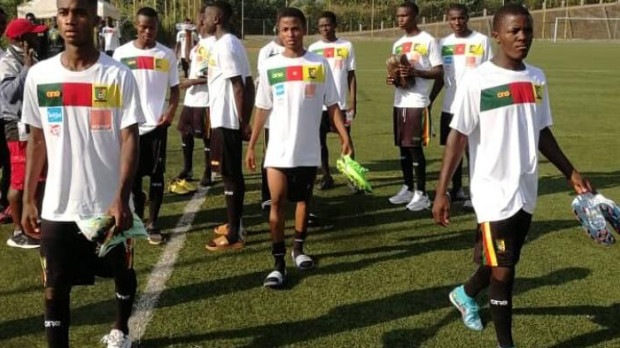Jugadores de la selección sub-17 de Camerún
