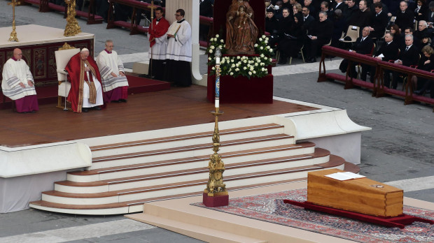 Pope Francis Pope Francis presides over the funeral mass for Pope Emeritus Benedict XVI at the Vatican. Credit Image: Evandro Inetti/ZUMA Press Wire Pictured: Pope Francis Ref: SPL5513116 050123 NON-EXCLUSIVE Picture by: Evandro Inetti/ZUMA / SplashNews.com Splash News and Pictures USA: +1 310-525-5808 London: +44 (0)20 8126 1009 Berlin: +49 175 3764 166 photodesk@splashnews.com World Rights, No Argentina Rights, No Belgium Rights, No China Rights, No Czechia Rights, No Finland Rights, No France Rights, No Hungary Rights, No Japan Rights, No Mexico Rights, No Netherlands Rights, No Norway Rights, No Peru Rights, No Portugal Rights, No Slovenia Rights, No Sweden Rights, No Taiwan Rights, No United Kingdom Rights *** Local Caption *** .