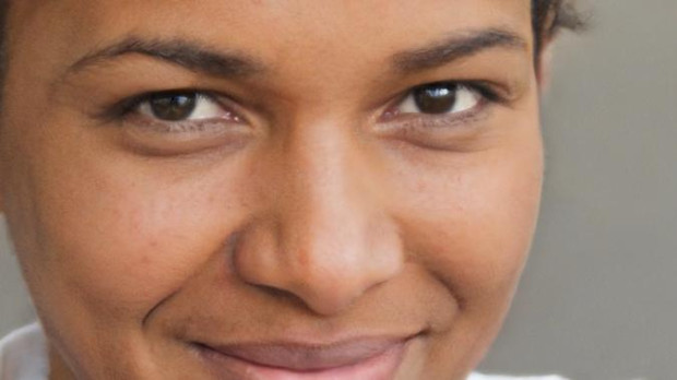 Rostro de una mujer elaborado con Inteligencia Artificial
