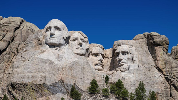 Las esculturas del Monte Rushmore en las Colinas Negras
