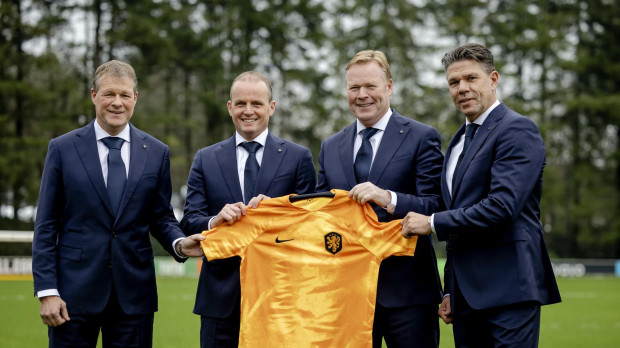 Ronald Koeman en la presentación como nuevo seleccionador de Países Bajos