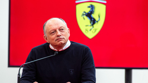 This handout photograph taken on January 25, 2023, and made available on January 27, 2023 by Scuderia Ferrari, shows newly-named Ferrari Formula One team principle, Frederic Vasseur, in Maranello, Italy. - Ferrari named Frederic Vasseur as their new Formula One team principal on January 27, 2023. (Photo by Handout / Scuderia Ferrari press office / AFP) / RESTRICTED TO EDITORIAL USE - MANDATORY CREDIT "AFP PHOTO / SCUDERIA FERRARI PRESS OFFICE" - NO MARKETING NO ADVERTISING CAMPAIGNS - DISTRIBUTED AS A SERVICE TO CLIENTS