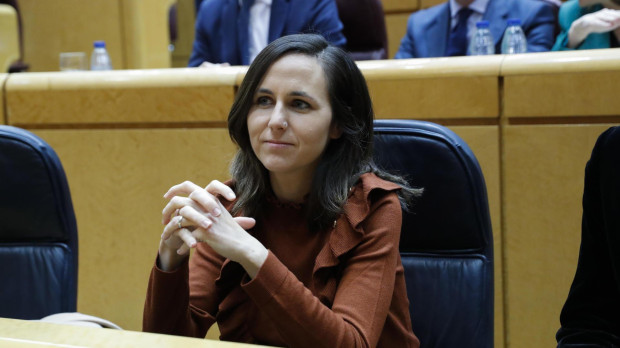 La ministra de Derechos Sociales, Ione Belarra, durante el pleno del Senado, este martes en Madrid