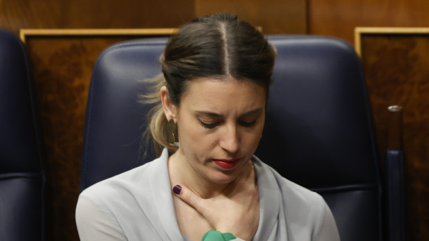Irene Montero, durante el pleno del pasado jueves