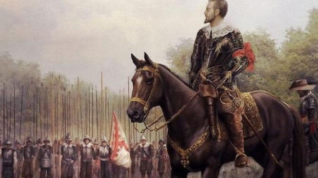 Los Tercios españoles dirigiéndose a la batalla