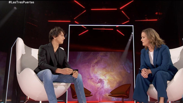 Roca Rey y María Casado, durante la entrevista del pasado miércoles