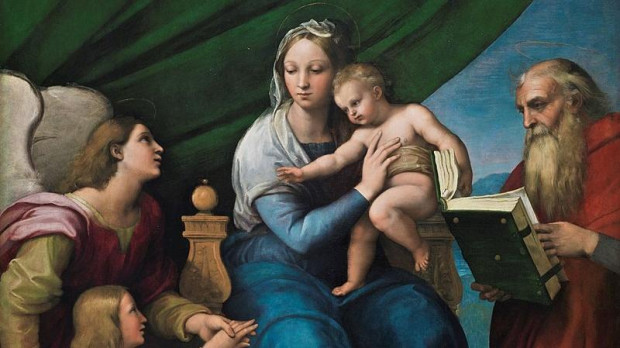 La Virgen del pez de Raffaello Sanzio