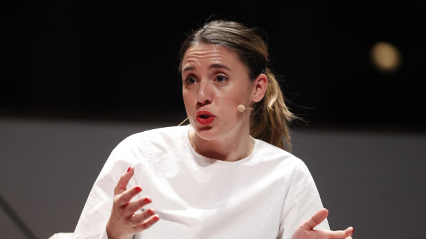Irene Montero, en un acto de Podemos
