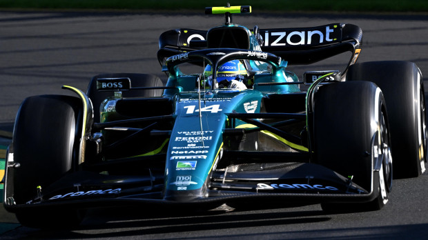 Fernando Alonso, durante el GP de Australia este domingo
