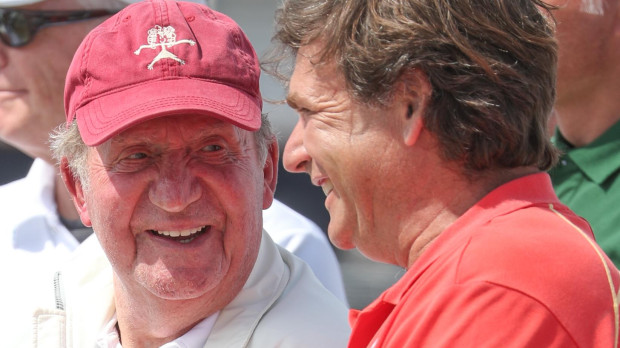 Spanish King Juan Carlos I  in Snaxenxo, May 22, 2022.