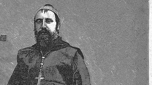 El reverendo padre fray Rosendo Salvado. Ilustración de La Ilustración Gallega y Asturiana tomo II