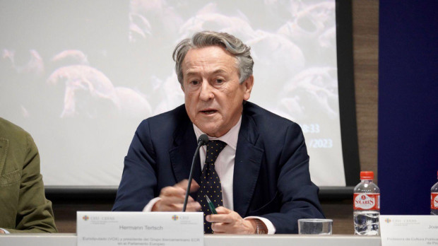 Hermann Tertsch ha sido uno de los ponentes de la mesa 'El blanqueamiento del comunismo en la actualidad. Desafíos y propuestas'