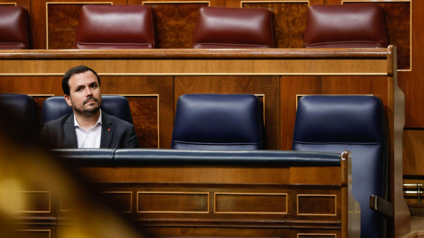 El ministro de Consumo, Alberto Garzón, asiste al pleno celebrado este jueves en el Congreso