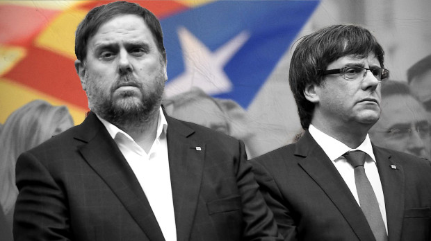 Montaje: Oriol Junqueras y Carles Puigdemont, las dos caras de la moneda independentista