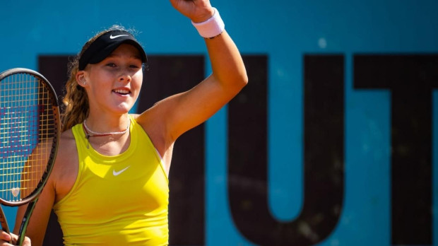 Mirra Andreeva, durante el Mutua Madrid Open