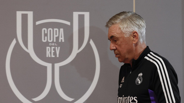 Carlo Ancelotti, en la previa de la final de la Copa del Rey