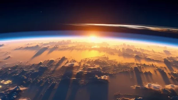 El globo terráqueo, vista desde la exosfera