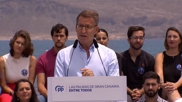 El presidente del PP, Alberto Núñez Feijóo