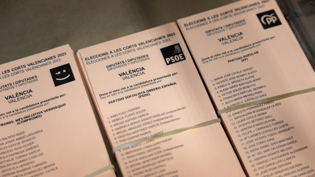Papeletas electorales listas para las elecciones del 28M en Valencia