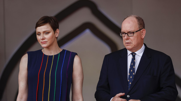 Princess Charlene of Monaco and Prince Albert II of Monaco during Formula One F1 Monaco Grand Prix Circuit de Monaco, Monte Carlo, Monaco - May 28, 2023