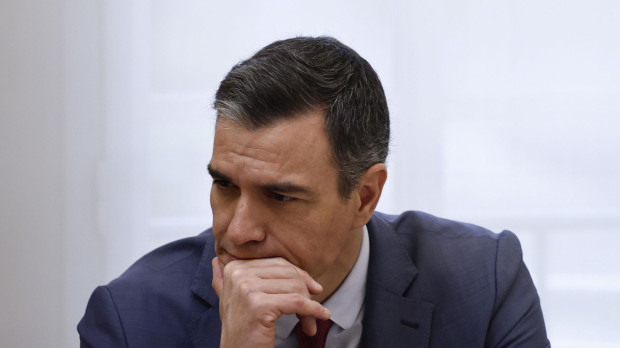 Pedro Sánchez, este martes en la Moncloa