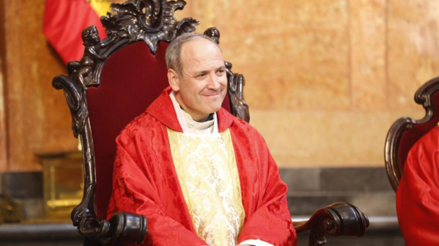 Antonio Prieto, en la misa de acción de gracias