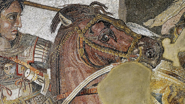 Mosaico de Alejandro Magno hallado en una casa patricia en Pompeya